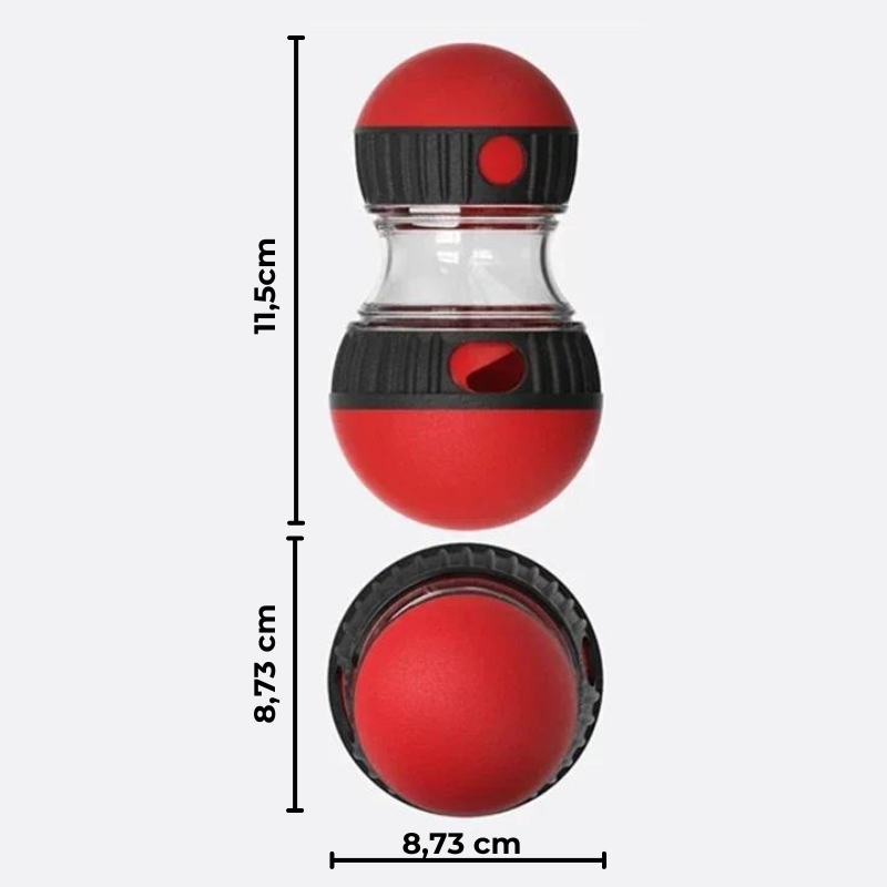 Brinquedo Inteligente 3 em 1 com Dispenser de Ração para Cães - Pedepet