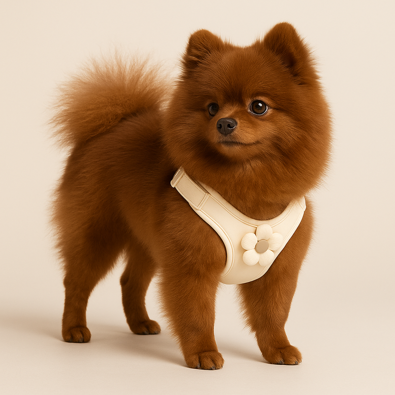 Peitoral Flor Pet com Guia para Cães e Gatos