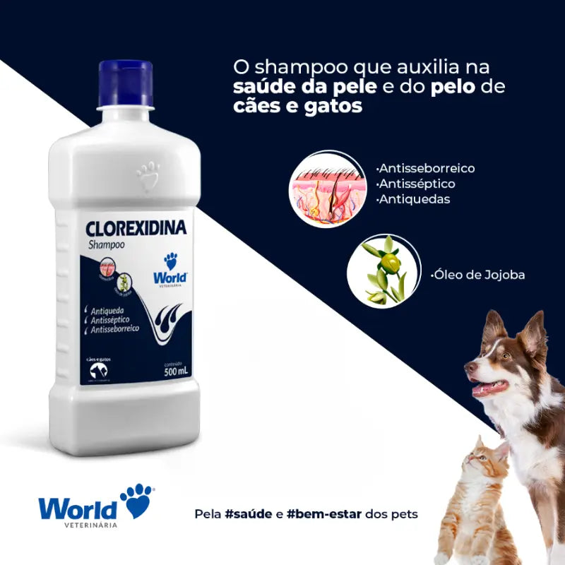 Shampoo Clorexidina para Cães e Gatos - Pede Pet