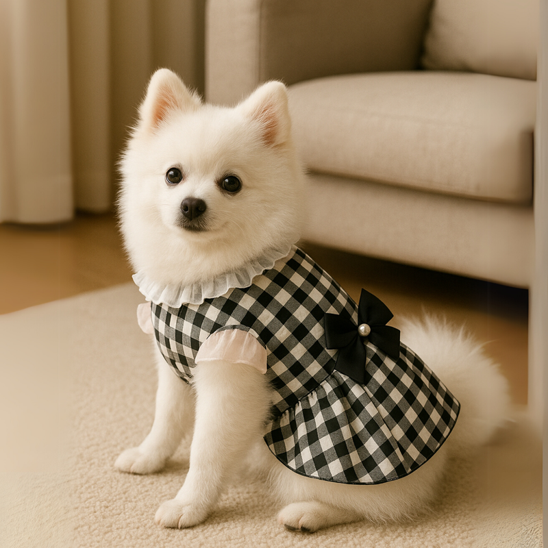 Vestido Xadrez Junino para Pet | Roupinha de Festa para Cães e Gatos