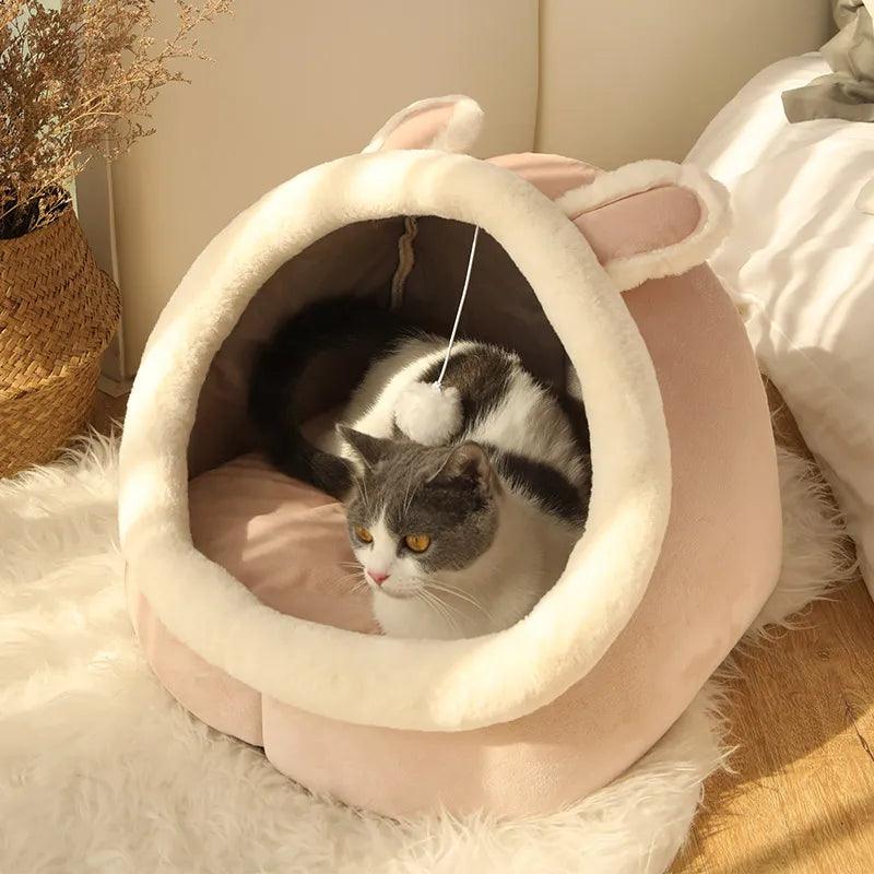 Cama Toca para Cães e Gato com Bolinha - Pedepet