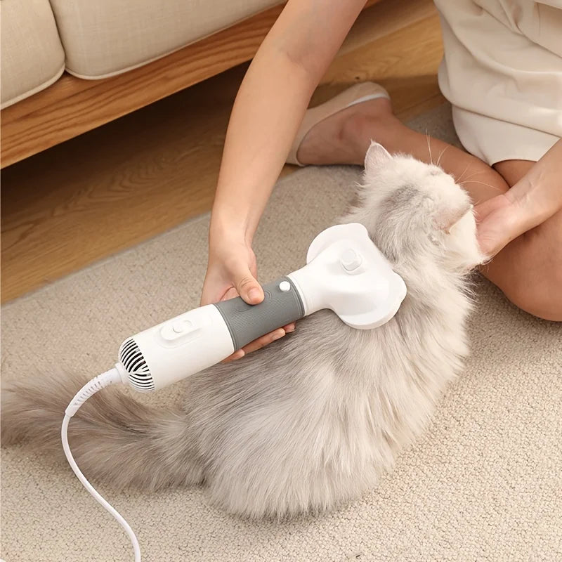 Secador 3 em 1 para Cães e Gatos com Escova e Soprador de Pelo - Pedepet