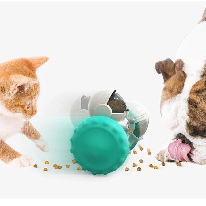 Brinquedo Robô Interativo - Liberador de Petiscos para Cães e Gatos - Pedepet