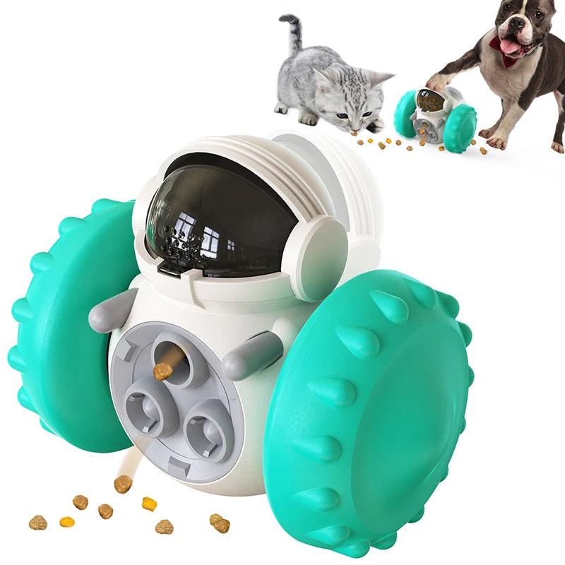 Brinquedo Robô Interativo - Liberador de Petiscos para Cães e Gatos - Pedepet