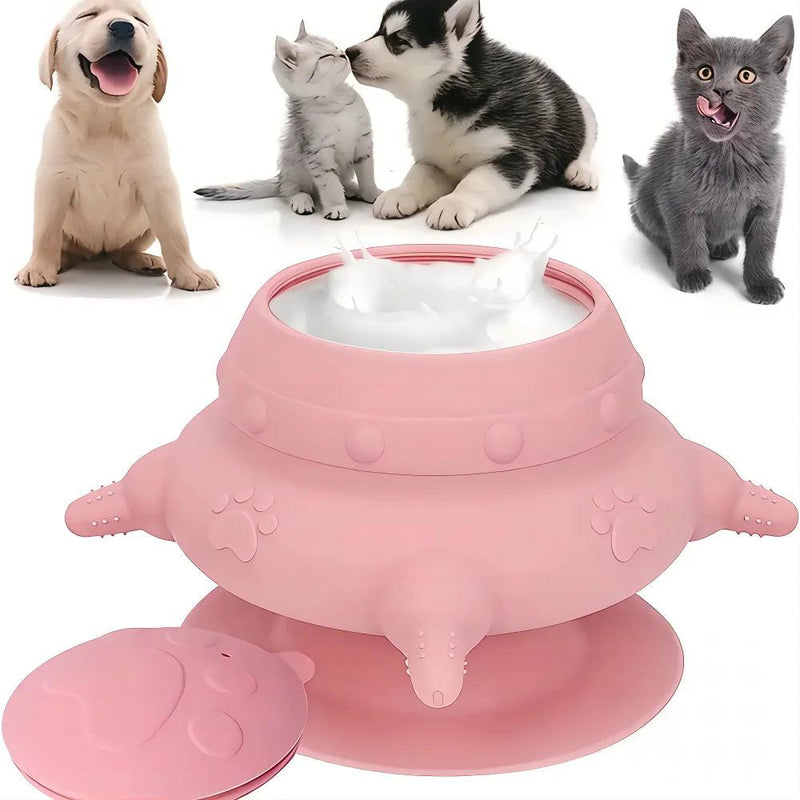 Alimentador de silicone para animais de estimação FIlhote | Pede Pet - Pedepet