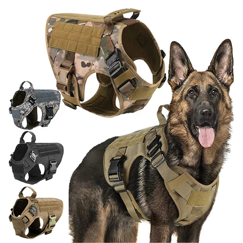 Peitoral Tático Militar para Cães - Resistência e Estilo!