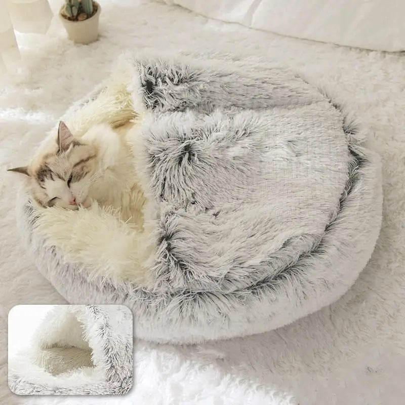 Cama 2 em 1 Aconchegante para Gatos e Cães Pequenos - Sono Tranquilo e Conforto Absoluto - Pedepet