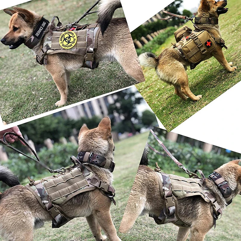 Peitoral Tático Militar para Cães - Resistência e Estilo!