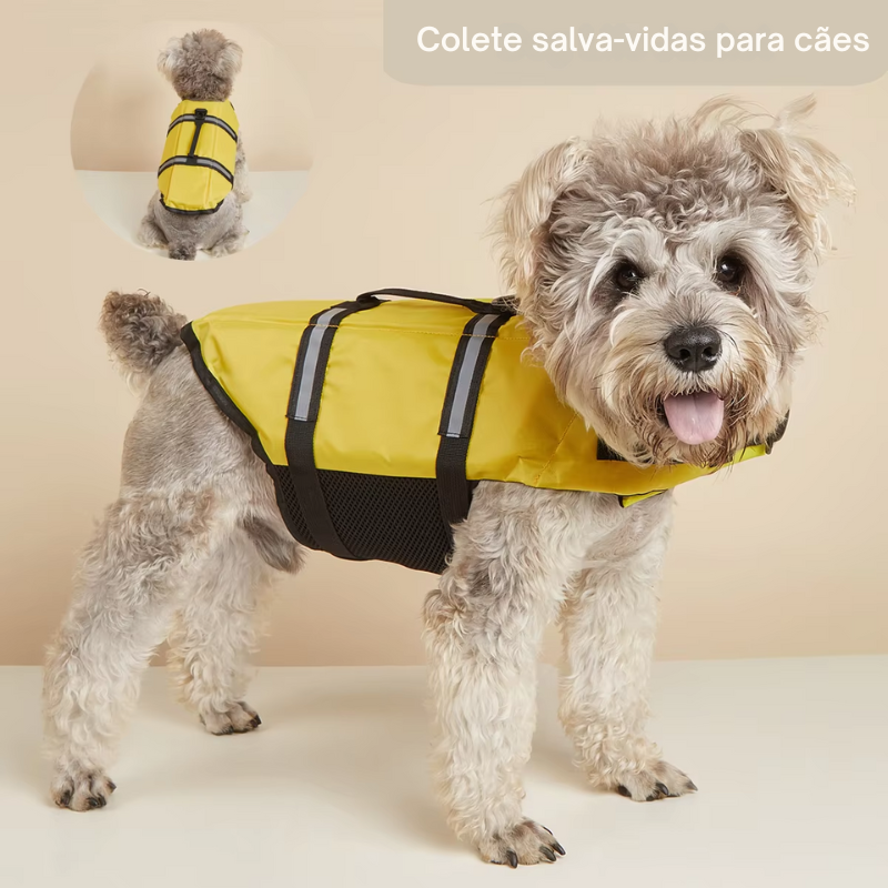 Colete Salva-vidas Refletivo para Cães - Segurança e Estilo na Água!