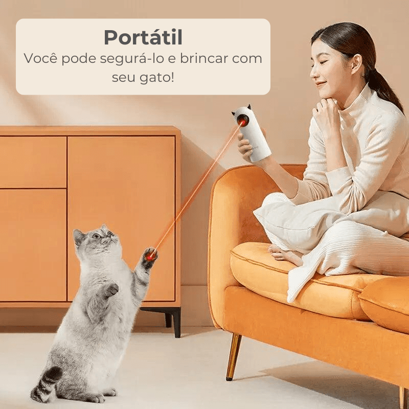 Brinquedo Automático para Gato com Laser Inteligente - Pedepet