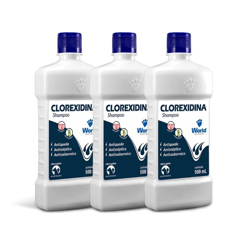 Shampoo Clorexidina para Cães e Gatos - Pede Pet